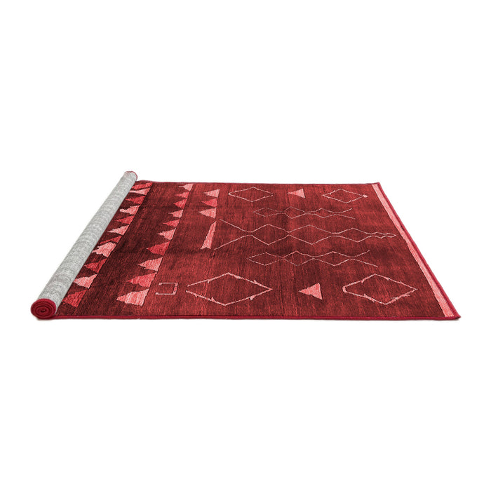 Industrial Red Washable Rugs