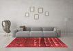 Industrial Red Washable Rugs