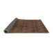 Sideview of Oriental Turquoise Industrial Rug, urb1293turq