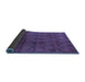 Sideview of Oriental Blue Industrial Rug, urb1293blu