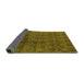 Sideview of Oriental Green Industrial Rug, urb1293grn