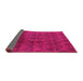 Sideview of Oriental Pink Industrial Rug, urb1293pnk