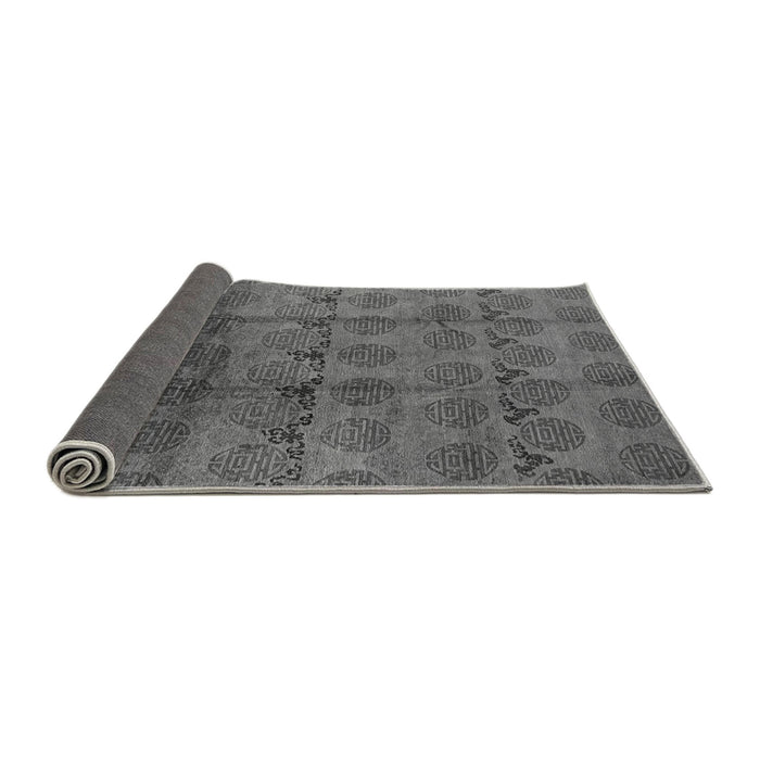 Sideview of Oriental Gray Industrial Rug, urb1293gry