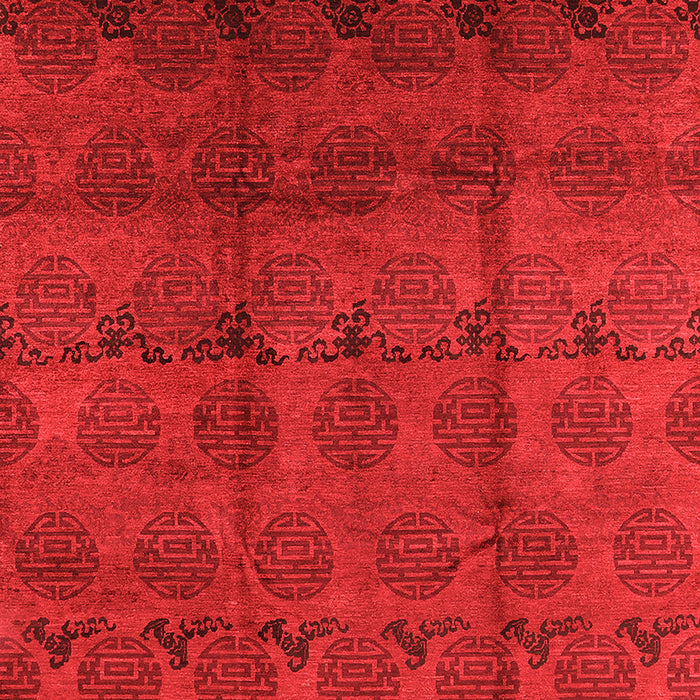 Machine Washable Oriental Orange Industrial Area Rugs, wshurb1293org