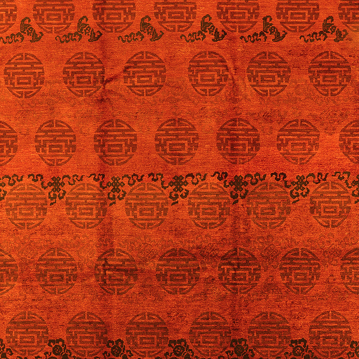 Oriental Yellow Industrial Rug, urb1293yw
