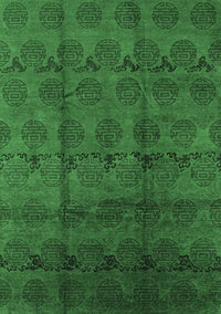 Oriental Emerald Green Industrial Rug, urb1293emgrn