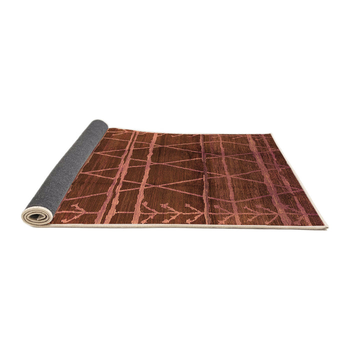 Sideview of Oriental Orange Industrial Rug, urb1294org