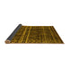 Sideview of Oriental Yellow Industrial Rug, urb1294yw