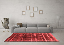 Industrial Red Washable Rugs
