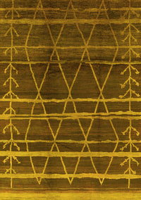 Oriental Yellow Industrial Rug, urb1294yw