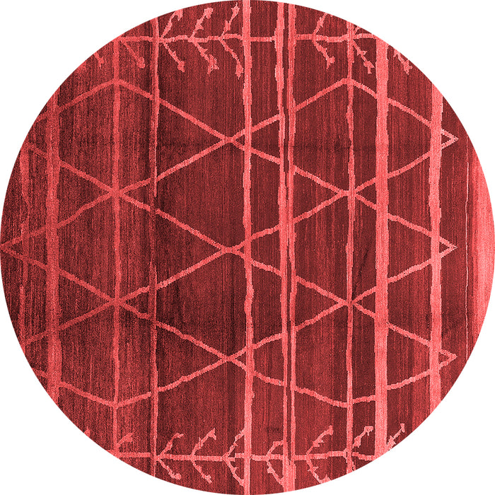 Machine Washable Oriental Red Industrial Rug, wshurb1294red