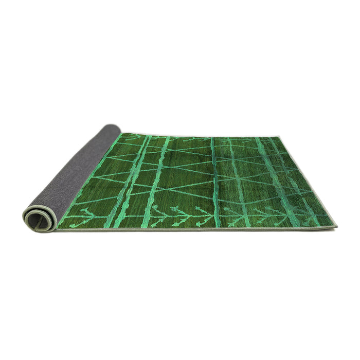 Sideview of Oriental Green Industrial Rug, urb1294grn