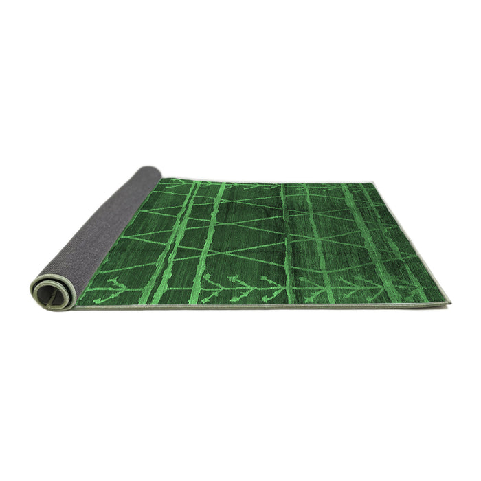 Sideview of Oriental Emerald Green Industrial Rug, urb1294emgrn