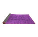 Sideview of Oriental Purple Industrial Rug, urb1295pur