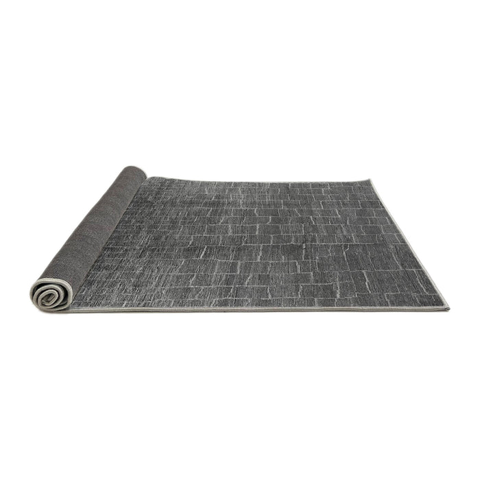 Sideview of Oriental Gray Industrial Rug, urb1295gry