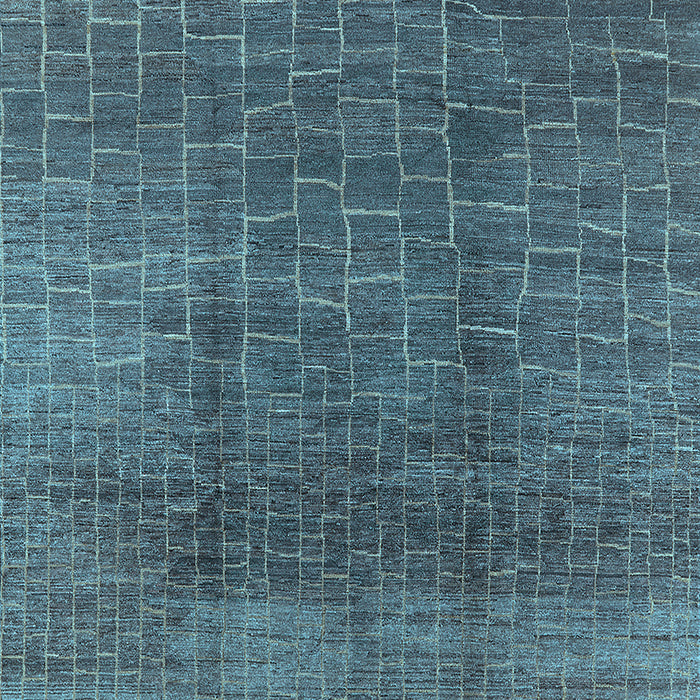 Machine Washable Oriental Light Blue Industrial Rug, wshurb1295lblu