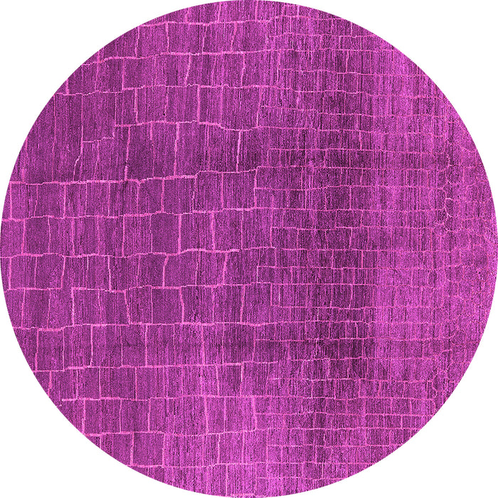 Round Oriental Pink Industrial Rug, urb1295pnk