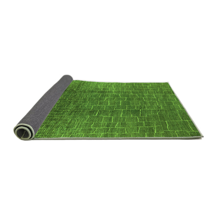 Sideview of Oriental Green Industrial Rug, urb1295grn