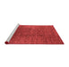 Industrial Red Washable Rugs