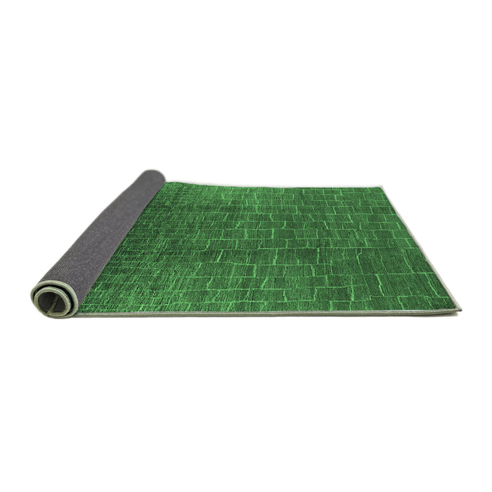 Sideview of Oriental Emerald Green Industrial Rug, urb1295emgrn