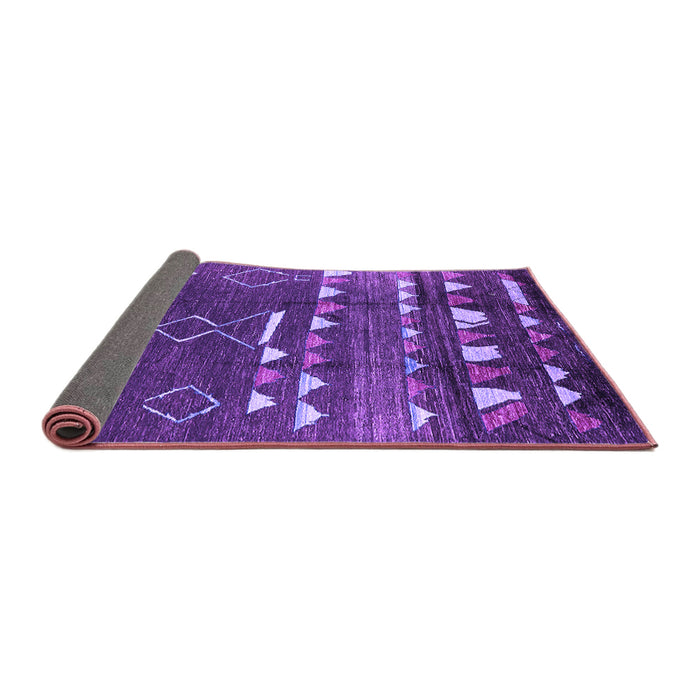 Sideview of Oriental Purple Industrial Rug, urb1296pur