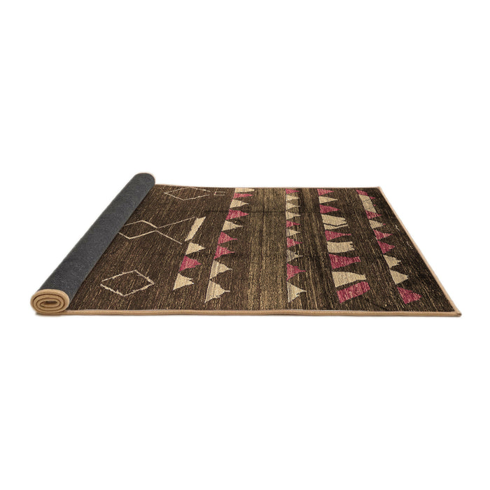 Sideview of Oriental Brown Industrial Rug, urb1296brn