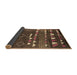 Sideview of Oriental Brown Industrial Rug, urb1296brn