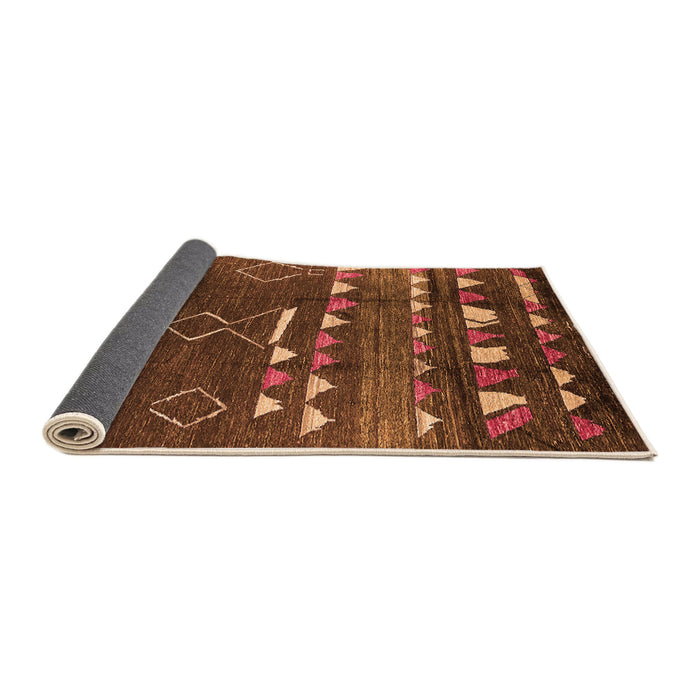 Sideview of Oriental Orange Industrial Rug, urb1296org