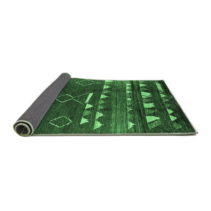 Sideview of Oriental Emerald Green Industrial Rug, urb1296emgrn