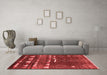 Industrial Red Washable Rugs