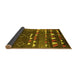 Sideview of Oriental Yellow Industrial Rug, urb1296yw