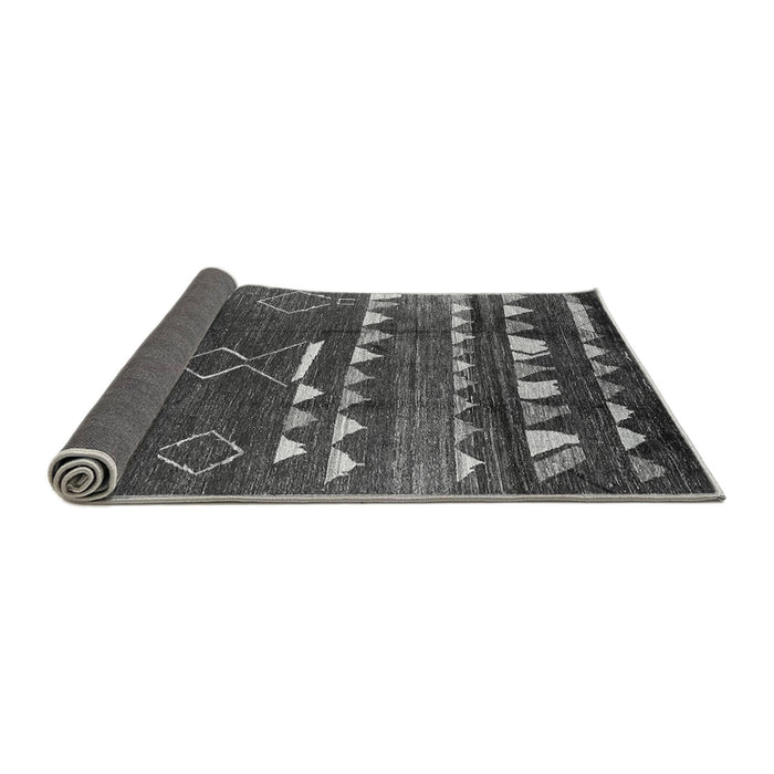 Sideview of Oriental Gray Industrial Rug, urb1296gry