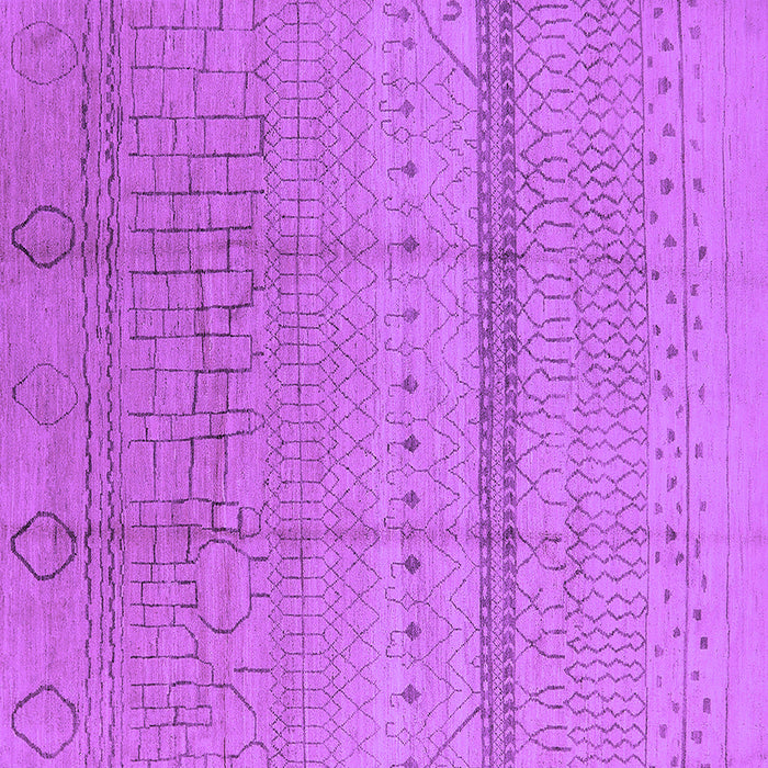 Square Oriental Purple Industrial Rug, urb1297pur