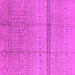 Square Machine Washable Oriental Pink Industrial Rug, wshurb1297pnk