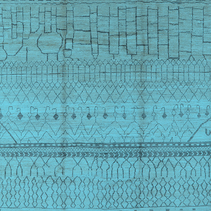 Oriental Light Blue Industrial Rug, urb1297lblu