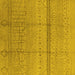 Square Oriental Yellow Industrial Rug, urb1297yw