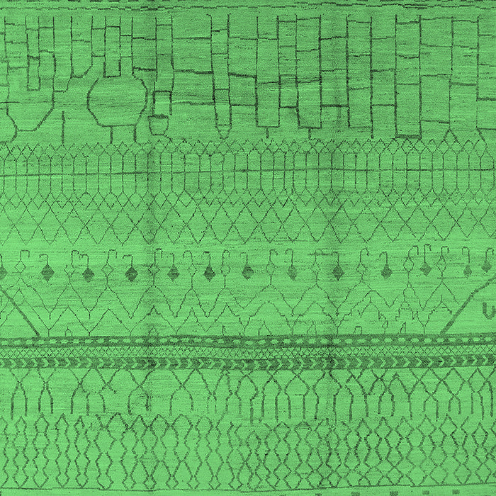 Oriental Emerald Green Industrial Rug, urb1297emgrn