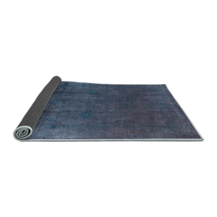 Sideview of Oriental Light Blue Industrial Rug, urb1298lblu