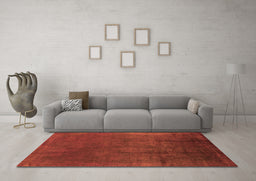 Machine Washable Oriental Orange Industrial Area Rugs in a Living Room, wshurb1298org