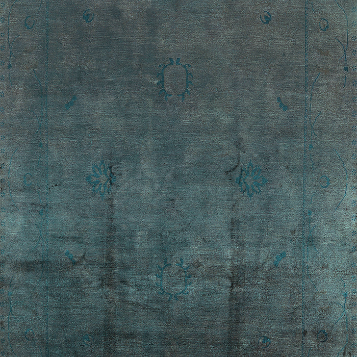 Oriental Turquoise Industrial Rug, urb1298turq