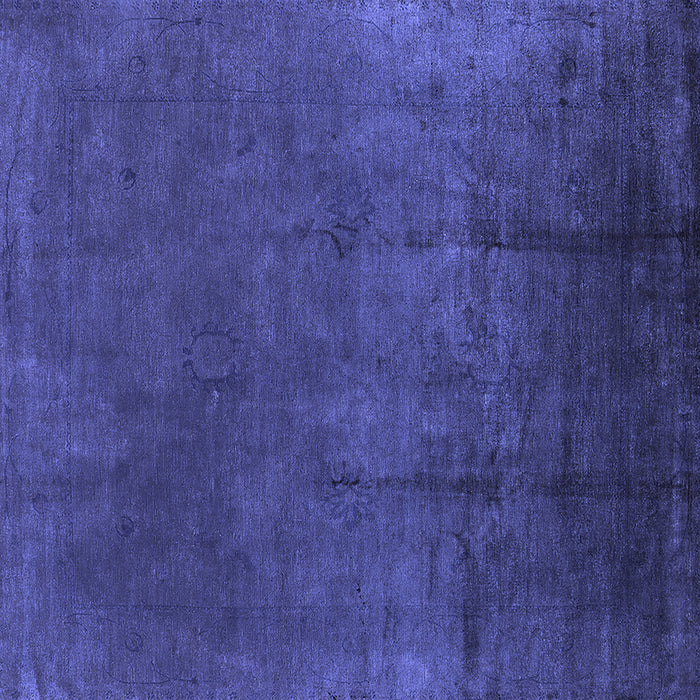 Square Oriental Blue Industrial Rug, urb1298blu