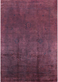 Machine Washable Industrial Modern Dark Raspberry Purple Rug, wshurb1298