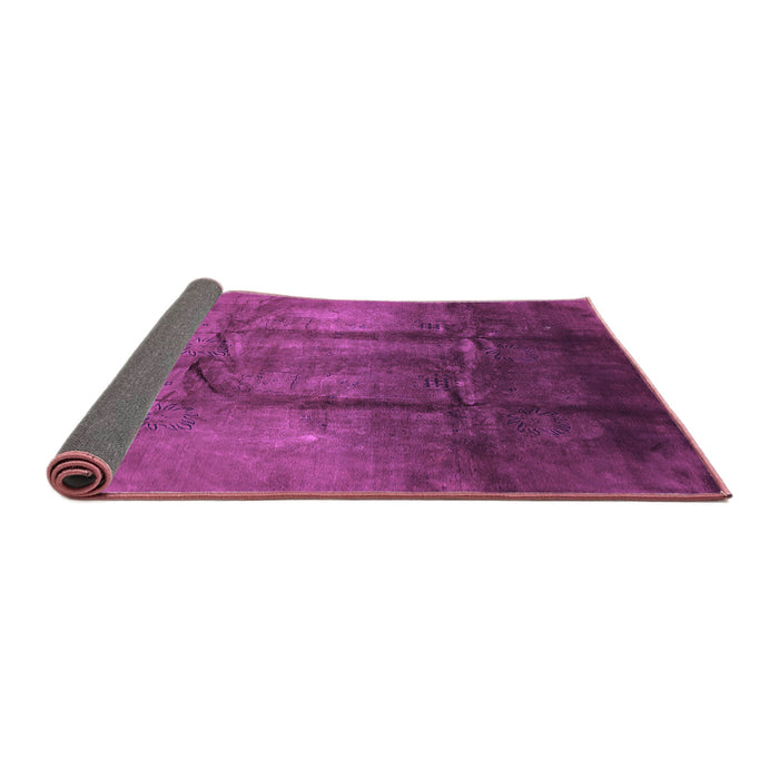 Sideview of Oriental Purple Industrial Rug, urb1299pur