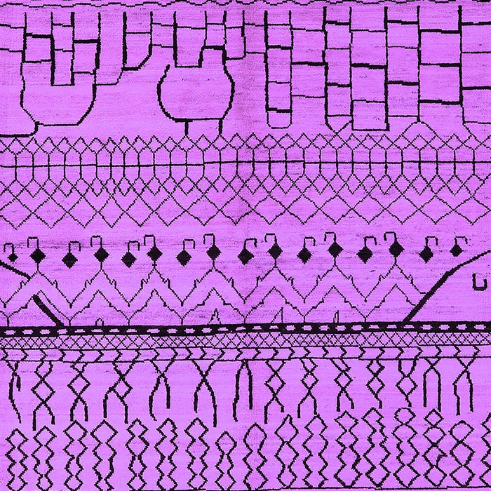 Machine Washable Oriental Purple Industrial Area Rugs, wshurb1300pur