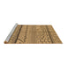 Sideview of Machine Washable Oriental Brown Industrial Rug, wshurb1300brn