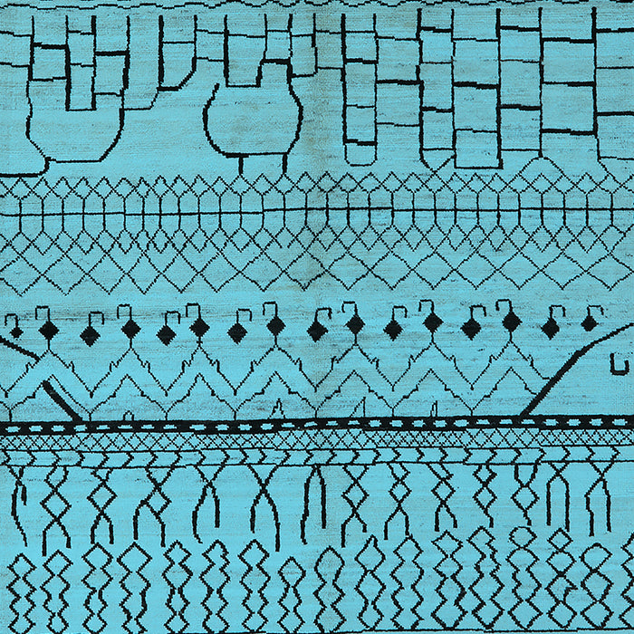 Oriental Light Blue Industrial Rug, urb1300lblu