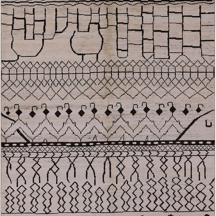 Mid-Century Modern Puce Purple Oriental Rug, urb1300