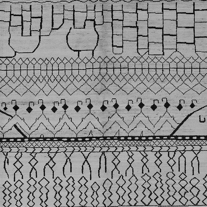 Oriental Gray Industrial Rug, urb1300gry