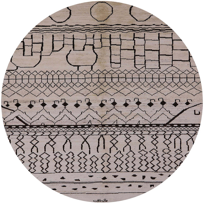 Round Machine Washable Industrial Modern Puce Purple Rug, wshurb1300