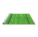 Sideview of Machine Washable Oriental Green Industrial Area Rugs, wshurb1300grn